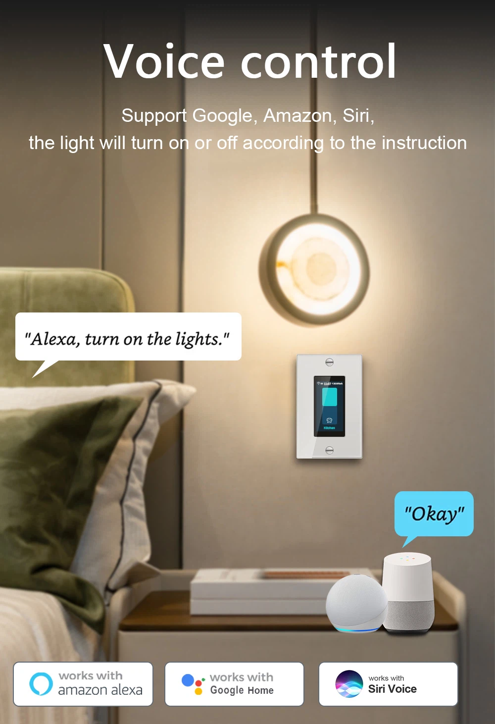 LANBON LCD Smart Light Switch L9-HS 13 LANBON LCD Smart Light Switch L9-HS 13