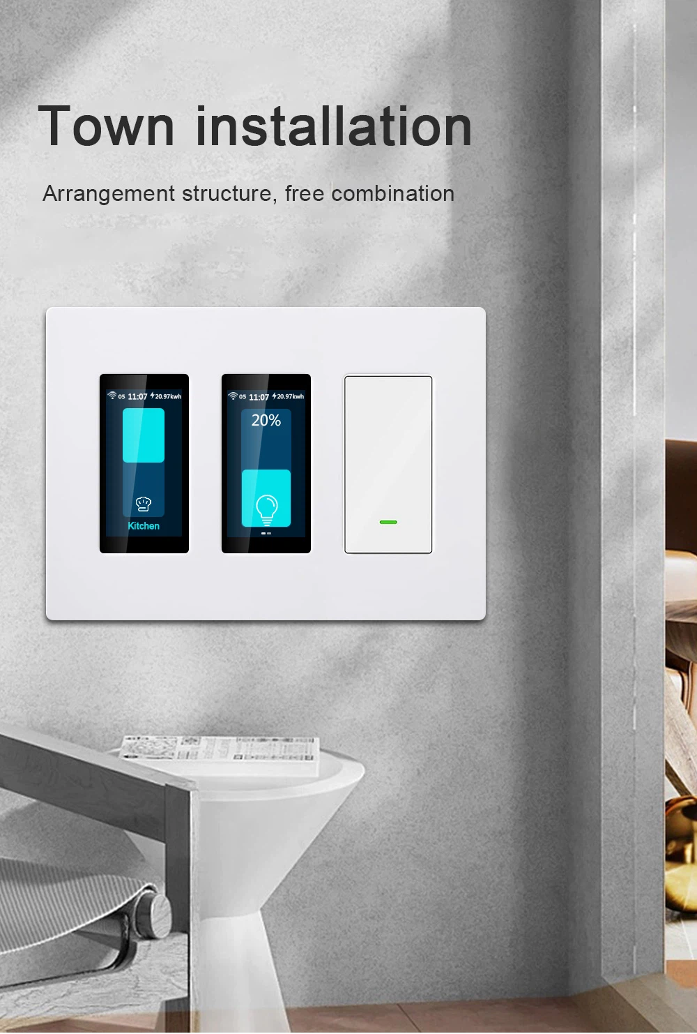 LANBON LCD Smart Light Switch L9-HS 14 LANBON LCD Smart Light Switch L9-HS 14